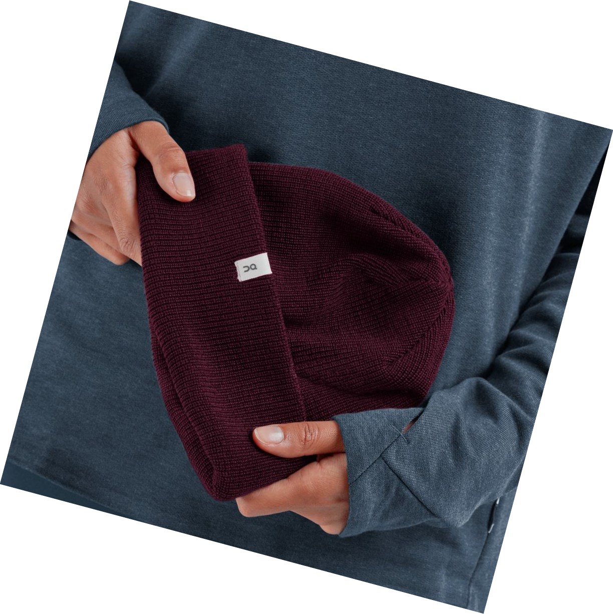 Czapki Męskie On Merino Beanie Czerwone | 632045-MCS