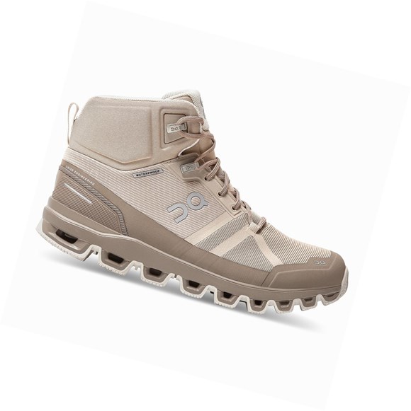 Buty Trekkingowe Damskie On Cloudrock Nieprzemakalne Khaki | 149820-LSI